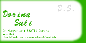 dorina suli business card